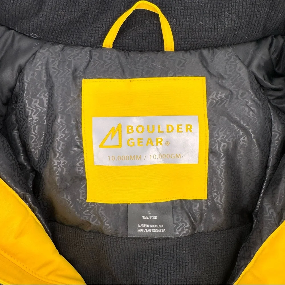 Boulder Gear Youth Verve Jacket Yellow & Gray Size‎ Large Winter Ski Snowboard